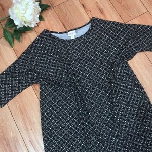 LuLaRoe Irma Black and White Top